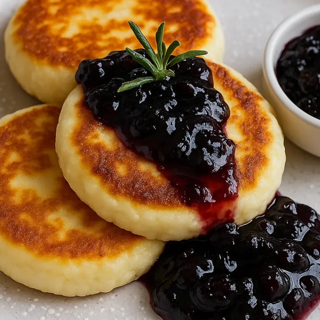 Syrniki Russian Cheese Pancakes